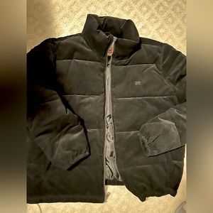 Black Levi’s corduroy  puffer jacket